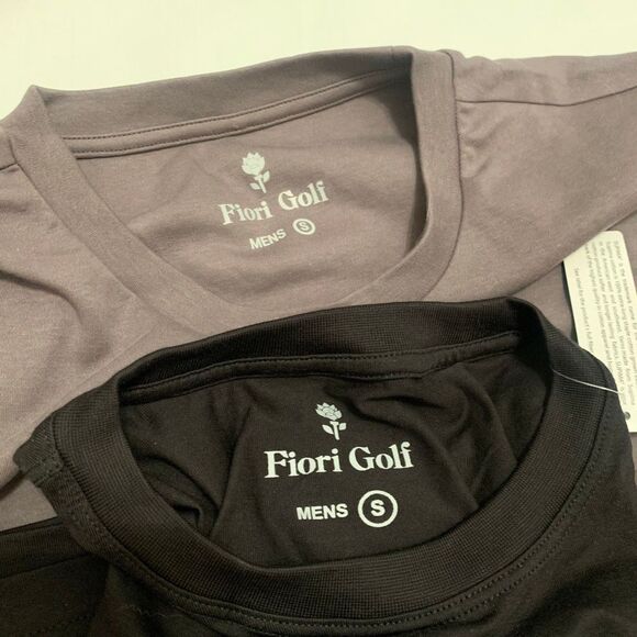 Lot of 2 NWT Fiori Golf Sz S Logo Prima Cotton Graphic Tee T Shirt - Picture 4 of 6